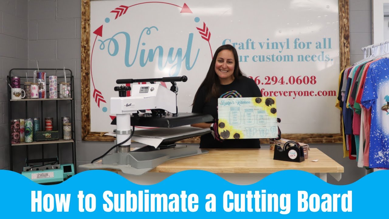 How To Sublimate A Dollar Tree Glass Cutting Board Full Tutorial 