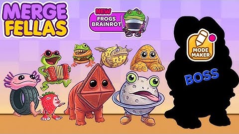 Merge Fellas Italian Brainrot Gameplay Walkthrough Reaching Max Level New Update Mode Maker