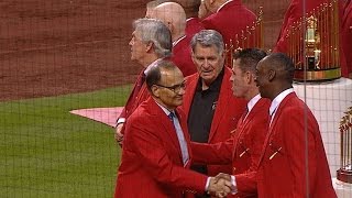 CHC@STL: Legenda Cardinals mendapat penghormatan sebelum pertandingan screenshot 4