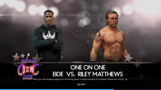 BDE Vs Riley Matthews(Cruiserweight Classic)