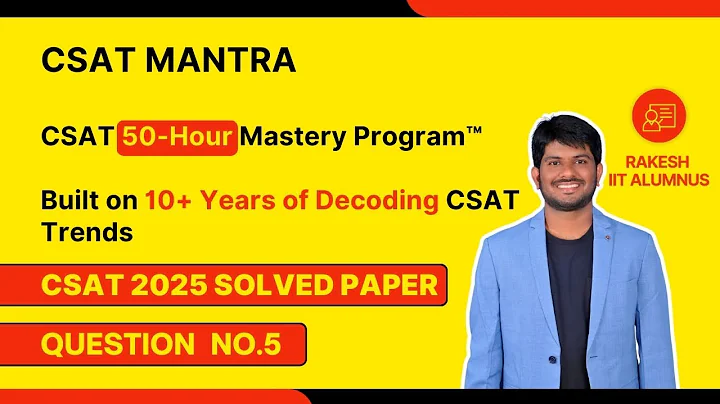 A natural number N is such that it can be expressed as N=p+q+r | UPSC | CSAT 2025 | CSAT MANTRA