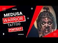 Medusa Warrior Tattoo Portrait