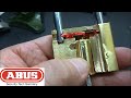 (349) Abus 75/50 Dimple Padlock Picked & Milled Open