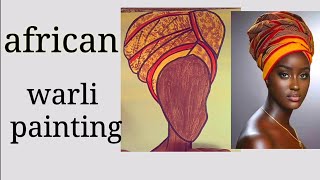 african lady painting/ africa painting/thoka chukka Art s/ easy wall decor ideas YouTube