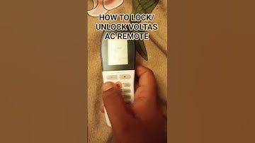 HOW TO LOCK AND UNLOCK VOLTAS AC REMOTE