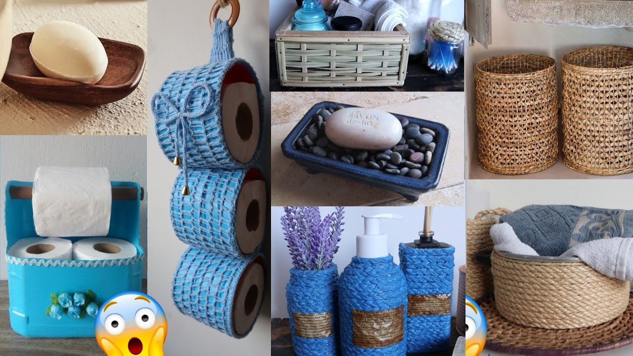 40 IDEAS BRILHANTES Decoração de Banheiro com Reciclagem Artesanato DIY room decor projects