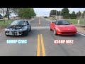 600Hp Civic Calls Out The Red Mr2!