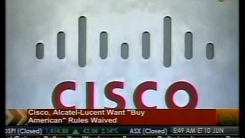 Cisco, Alcatel-Lucent Want "Buy American" Rules Waive - Bloomberg