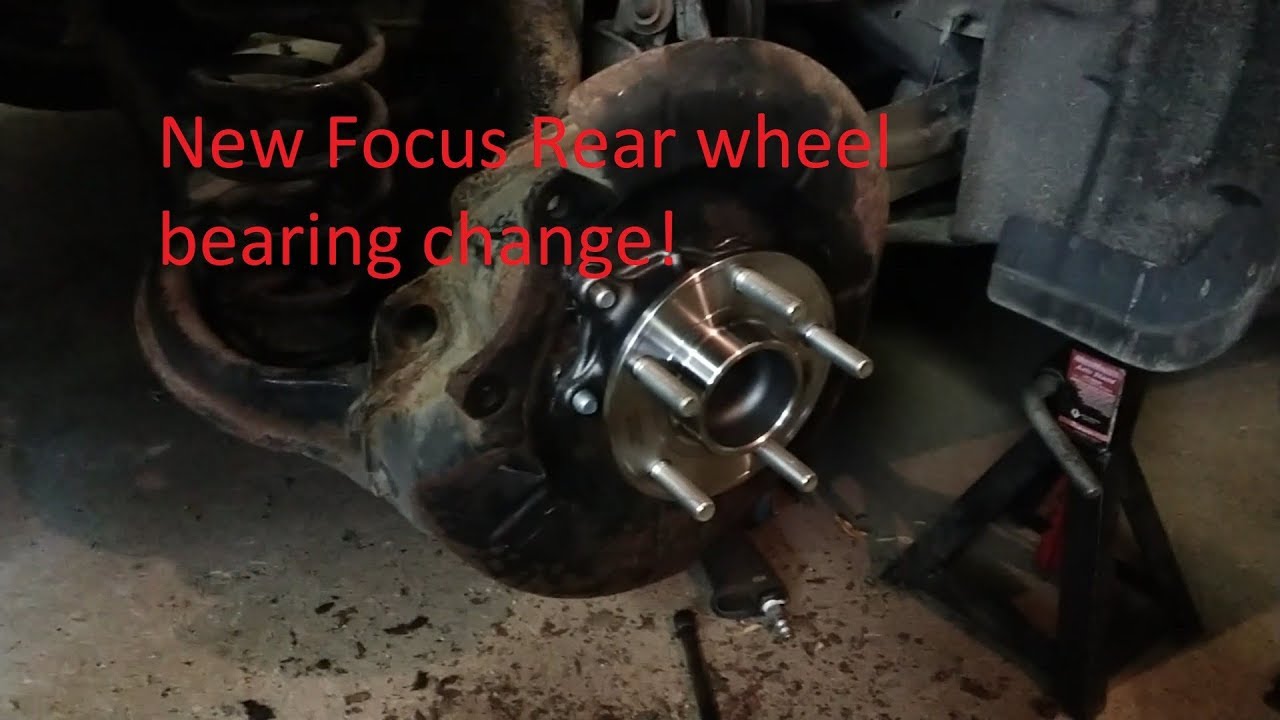 2012 Ford Focus Rear Wheel Bearing Change Youtube
