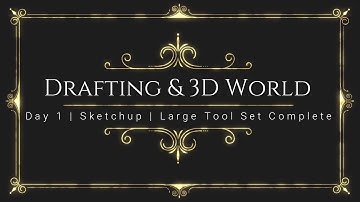 Sketchup Pro 2017 | Tutorial | Large Tool Set | Urdu & Hindi