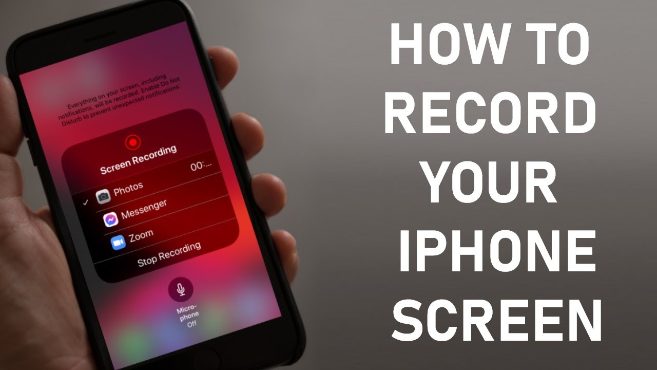 How To Screen Record On Iphone How To Record Your Iphone Screen Enable Audio Microphone Free Youtube