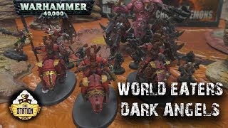 Репорт | Warhammer 40k | Open War | Dark Angels VS World Eaters | 1000 pts