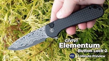 Civivi Elementum Button Lock 2 Knife | 1 Minute Preview | Atlantic Knife