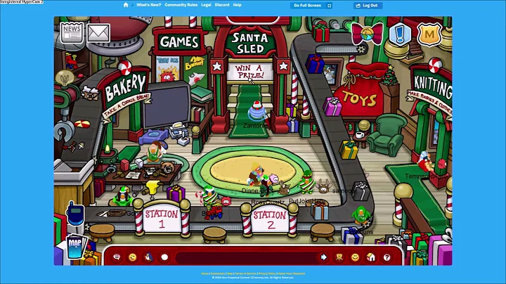 Exploring the Club Penguin Holiday Party