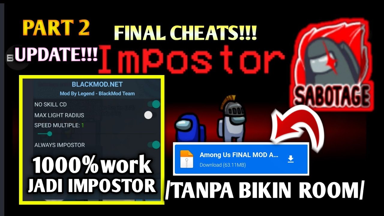 Mod among us jadi impostor terus