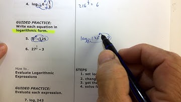 A2 U5 Intro to Logs ex 1-8