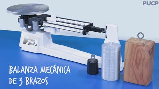 Balanza mecánica de 3 brazos - PUCP