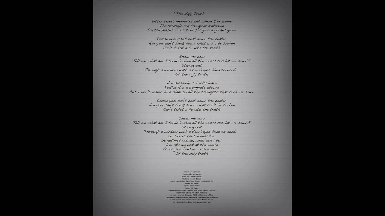 Earshot - The Ugly Truth