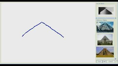Free-hand sketch based image retrieval system, demo #1