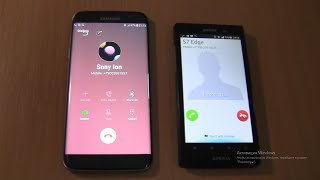 Incoming call & Outgoing call at the Same Time Sony Xperia ion+Samsung Galaxy S7 edge