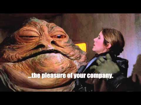 Jabba's Slave Girl Moments - Subtitled (Rancor Eats Luke!)