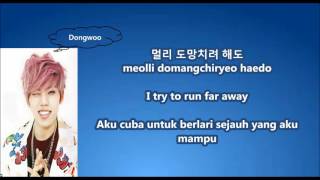 Infinite - The Eye with Malay | Eng | Han | Rom lyrics