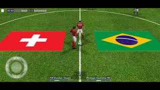 Brazil Vs Switzerland full match. powered by winner score evo.