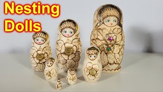 Nesting Dolls Wooden Guess How Many Dolls There Are? Russian?