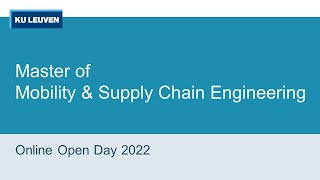 Mobility &  Supply Chain Engineering