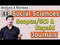 Social Sciences SCOPUS/SSCI/Unpaid journals II Social Sciences Journal II Analysis & Reviews