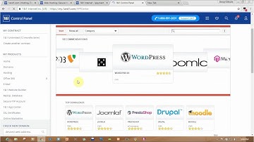 How to install WordPress on 1and1.com c panel for $11
