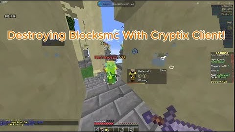 Cryptix 2.5 Destroys Blocksmc! (MC Blocksmc Hacking)