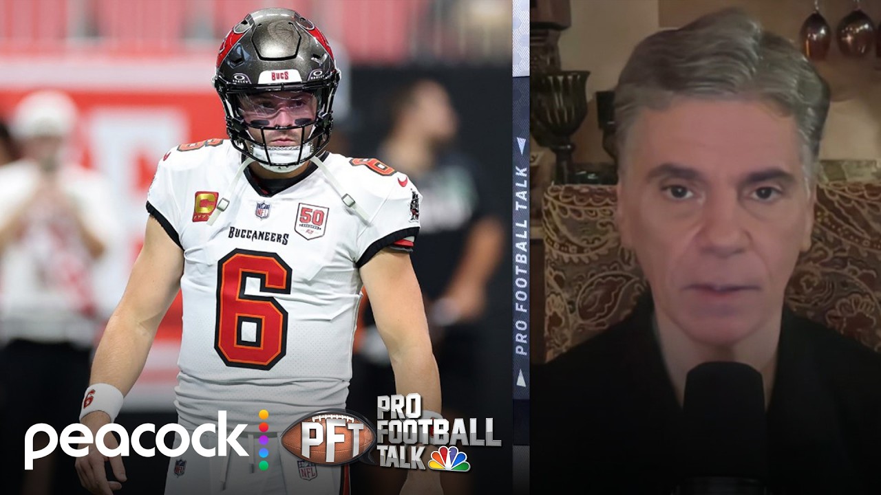 Baker Mayfield says he played with MCL, PCL injures for most of '25 | Pro Football Talk | NFL on NBC