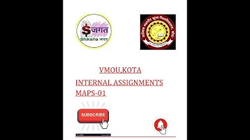 MAPS 01 VMOU KOTA ASSIGNMENTS (MA POLITICAL SCIENCE ) #vmou #vmounews #vmouassignments