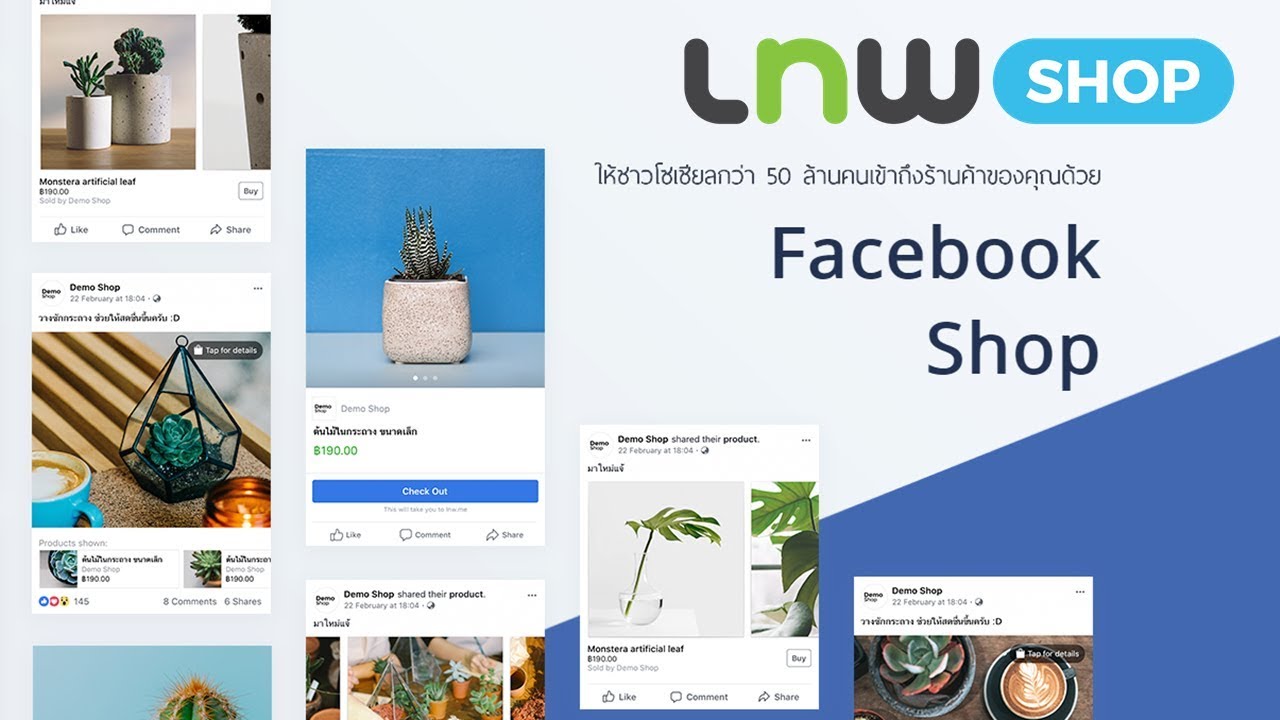 Review บริการ Facebook Shop by LnwShop