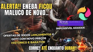 JOGOS BARATOS..OFERTAS  ENEBA SEGUNDA DA SEMANA!! 🚨 ALERTA BF6 CAIU  mais AINDA e  JOGO GRATÍS !!