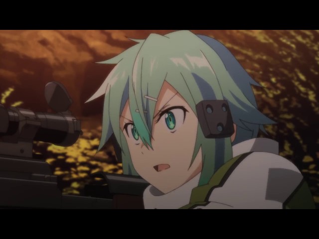 Sword Art Online II   Kirito deflects bullets in GGO class=