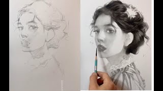 Draw a Portrait of Girl Using Reference Photo 17