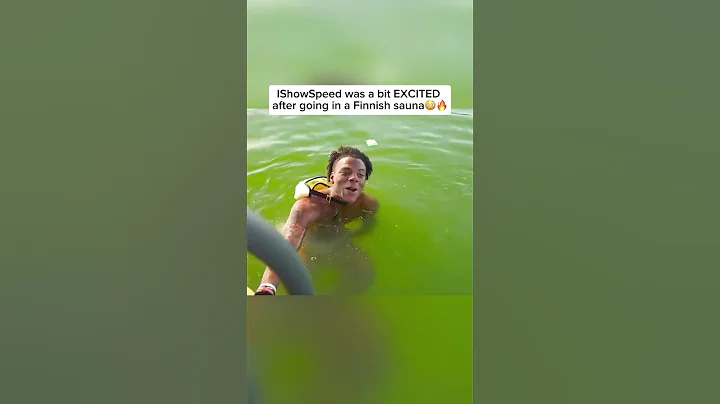 IShowSpeed was a bit EXCITED after going in a Finnish sauna😳🔥 #ishowspeed #finland