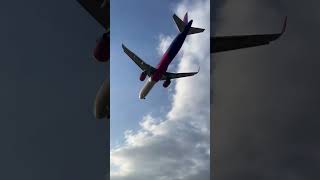 Airbus a321-271NX Wizzair landing on Cracow airport #airplane #airbus #wizzair