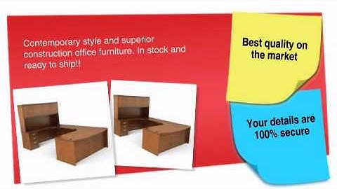 Offices To Go Ventnor Bow Top Desk/Extended Corner Workstation w/Hutch - VFT8 - ofconcepts.com