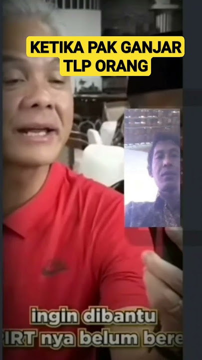 ADA APA INI PAK GANJAR TELPON