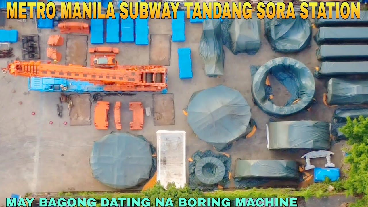 MAY BAGONG DATING NA BORING MACHINE/METRO MANILA SUBWAY TANDANG SORA STATION UPDATE 
