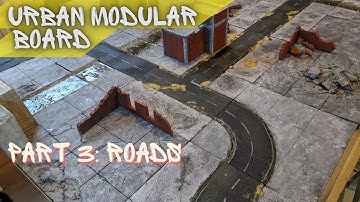 How I built a modular wargaming board for 40k | Part 3: Roads/Tarmac | Terrain Building Tutorial