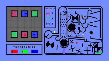 Battle of the Elements with TERRITORY WARS?? - Marble Race in Algodoo