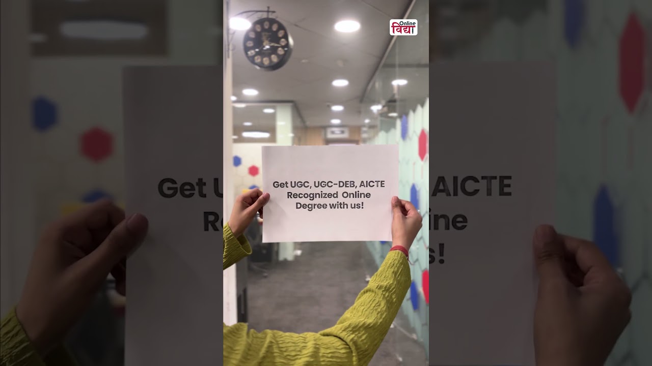 Get an UGC approved Online Degree with us! 