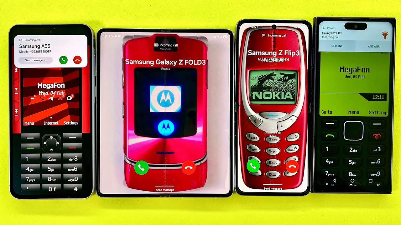 Incoming Call Nokia Launcher | Samsung Z Fold3/Z Flip3, Samsung S25Ultra/ A55 