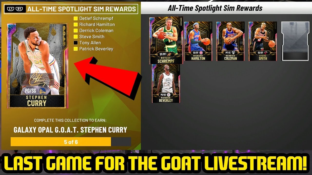 LAST GAME FOR GOAT OPAL CURRY! GREATEST OF ALL TIME NBA 2K20 MYTEAM