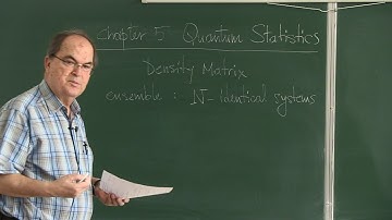 Statistical Mechanics - Week 5 | Lecture 2