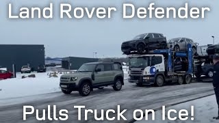 Land Rover Defender pulls 7 Car Transporter | Putting the Defender to the Test | Stafford Land Rover